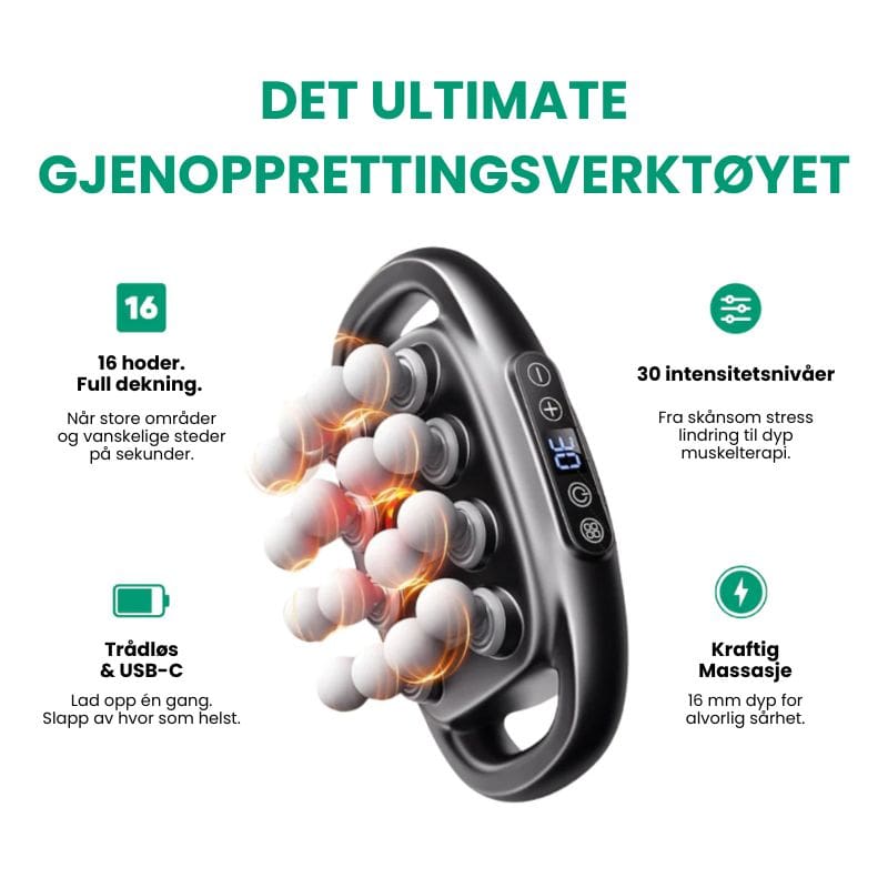 Trelii 16頭深層組織按摩器